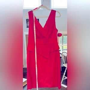 This is a hot pink dress never been worn midi. Size 14